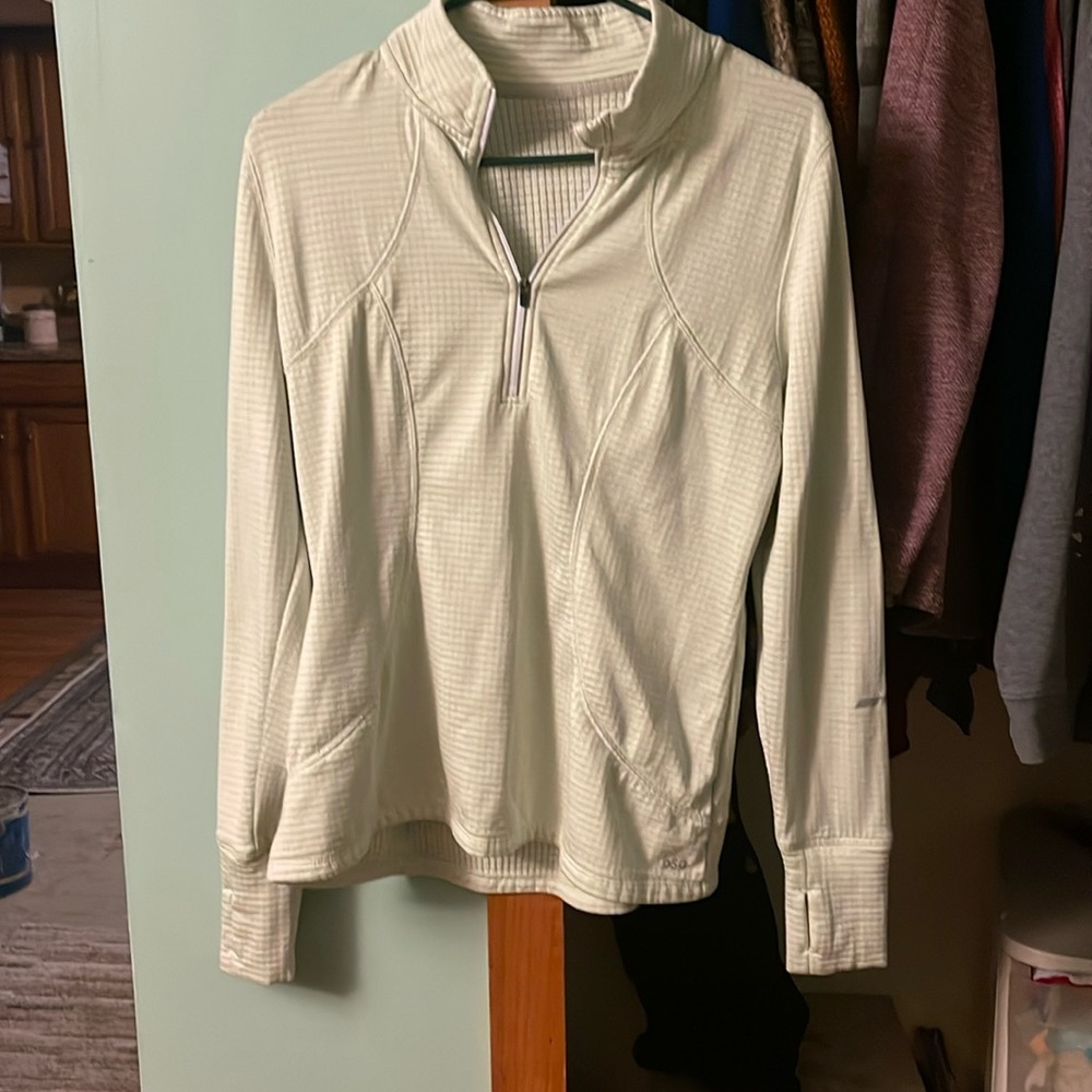 DSG sweater quarter zip. Never warn size medium - green yellowish